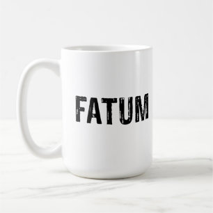 Caneca De Café Fatum. Destino em Latim