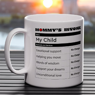 Caneca De Café Fatura de amor de mãe sentida - Memórias da famíli