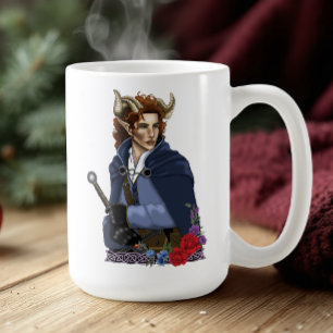Caneca De Café Fauno Fae Hornudo Fantasia 