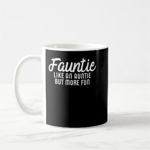 Caneca De Café Fauntie Auntie Agtia Divertida
