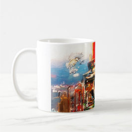 Caneca De Café faux Tolly para a porta do Ouro