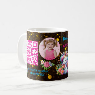 Caneca De Café Favor de Código de Barras de Aniversário Infantil 