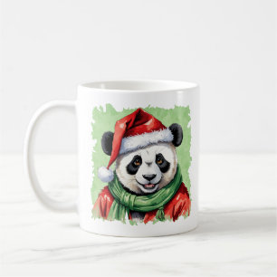 Caneca De Café Favoritos Engraçados de Natal dos Animais - Panda