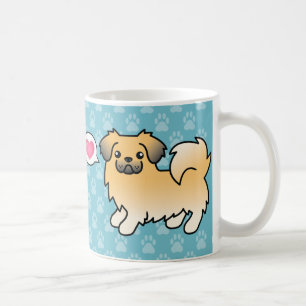Caneca De Café Fawn Sable Tibetan Spaniel Cão de Cartoon