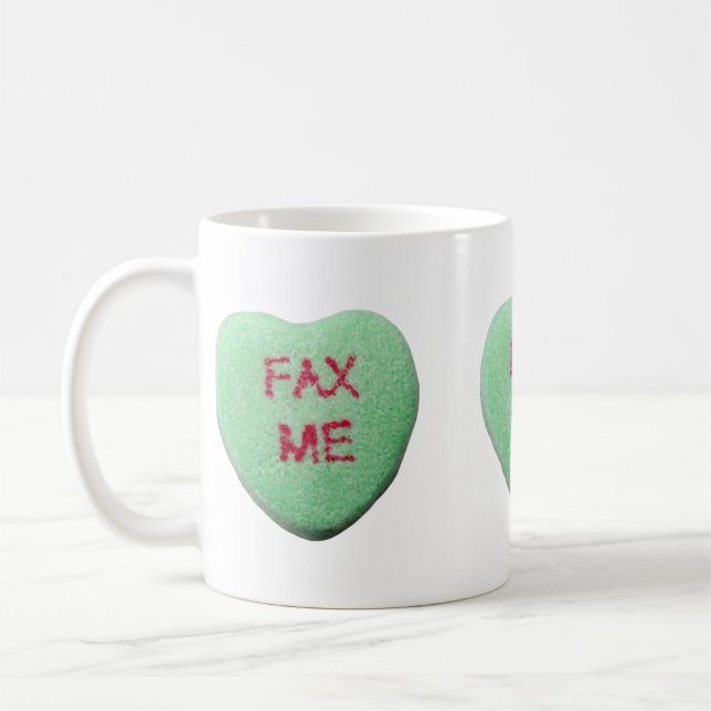 Caneca De Café Fax Me Heart (Esquerda)