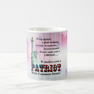 Caneca De Café Faz de você um PATRIOT com bom senso