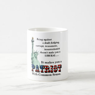 Caneca De Café Faz de você um PATRIOT com bom senso