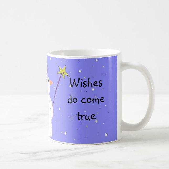 Caneca De Café Fazedor de Desejos Boneco de Neve (Direita)
