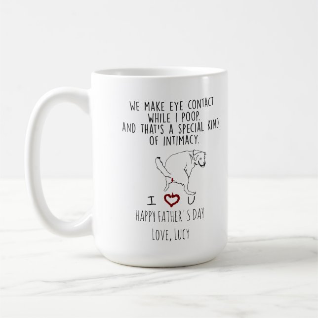 Caneca De Café Fazemos contato visual enquanto faço cocô (Esquerda)