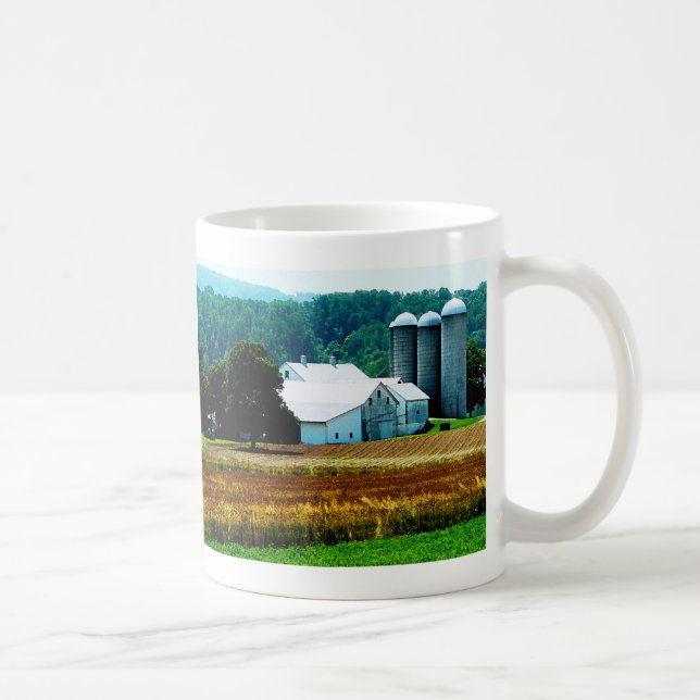 Caneca De Café Fazenda com White Silos (Direita)