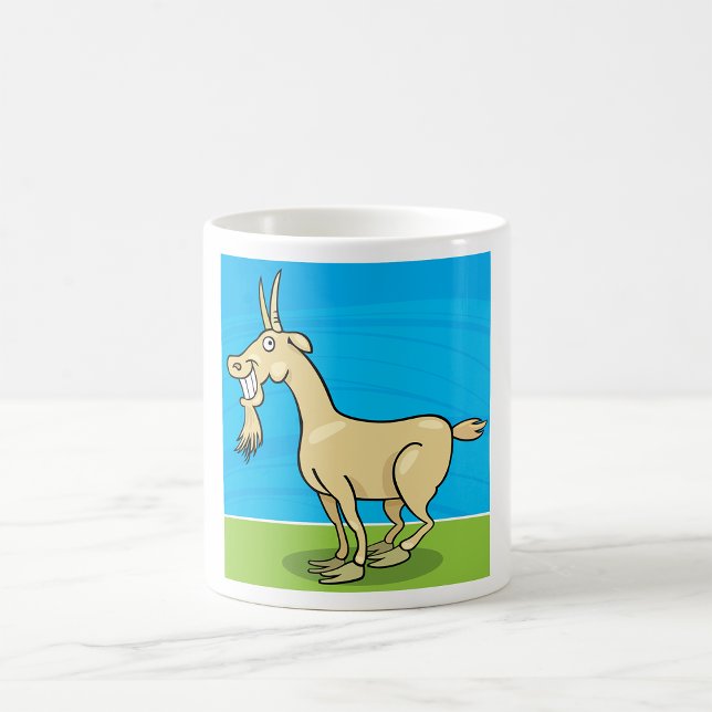 Caneca De Café Fazenda de Cartoon de Capim Sorridente (Criador carregado)