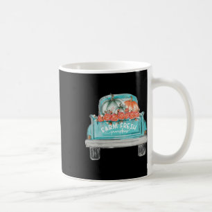 Caneca De Café Fazenda Fresca De Abóbora Feliz Caminhão Feliz out