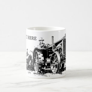 Caneca De Café Fazenda Vintage Trator Ad Coffee