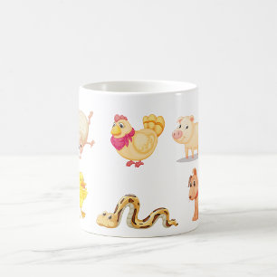 Caneca De Café Fazendas e animais de companhia