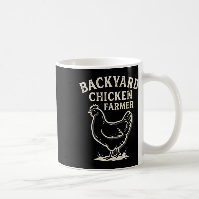 Caneca De Café Fazendeiro de Frango no Quintal _2  (Direita)