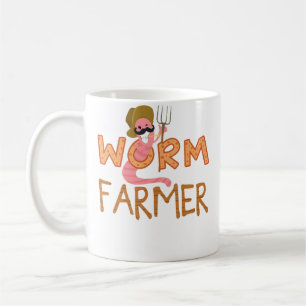 Caneca De Café Fazendeiro de Minhocas Vermicultura Jardinagem Agr