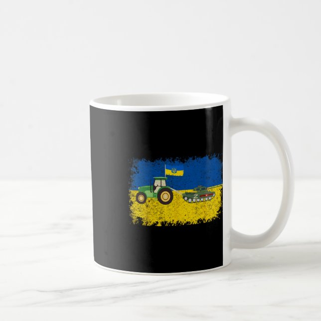 Caneca De Café Fazendeiro ucraniano engraçado rouba meme de tanqu (Direita)