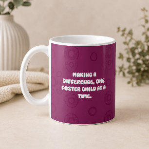 Caneca De Café Fazendo a Diferença, uma Criança Acolhida de Cada 