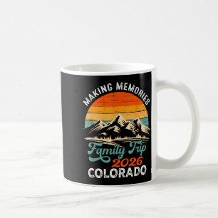 Caneca De Café Fazendo memórias colorado 2026 viagem de férias em