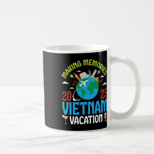 Caneca De Café Fazendo Memórias Férias no Vietnã 2025 Casal de Vi