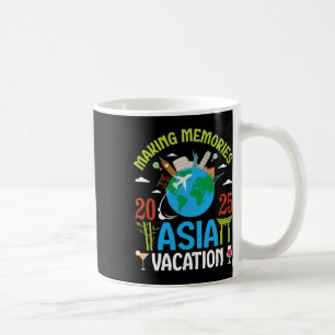 Caneca De Café Fazendo Memórias na Ásia Férias 2025 Casal de Viag