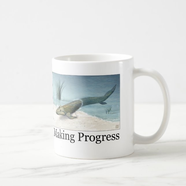 Caneca De Café Fazendo o progresso (Direita)
