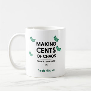 Caneca De Café Fazendo Sentido do Caos Personalizado