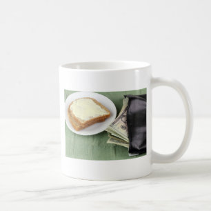 Caneca De Café Fazendo uma vida, um pão & uma manteiga