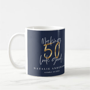 Caneca De Café Fazer 50 fica bem como o casaco de celebração de a