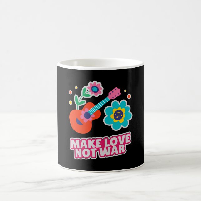 Caneca De Café Fazer amor não guerra (Centro)