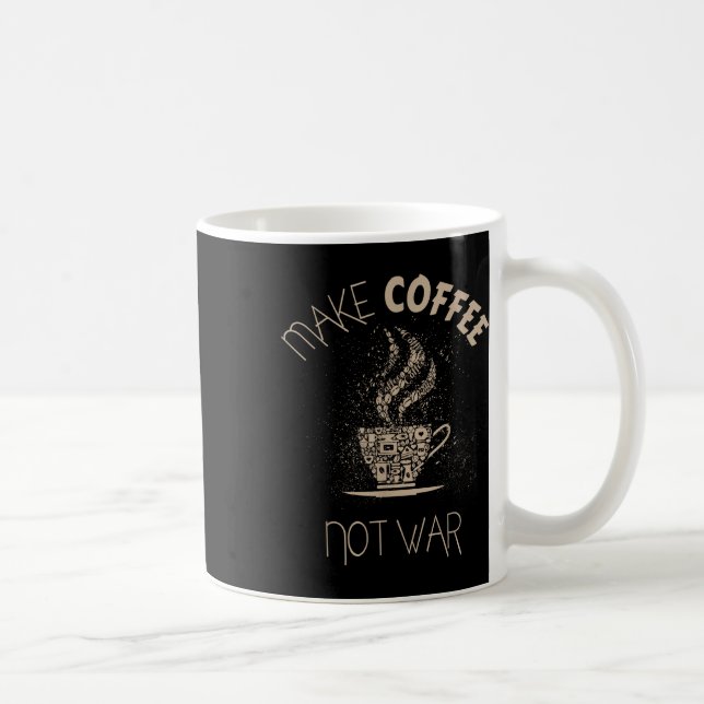 Caneca De Café Fazer Café Não Guerra (Direita)