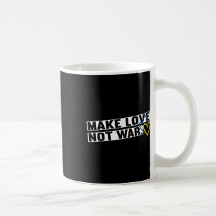 Caneca De Café Fazer com que o amor não seja guerra, homens da pa