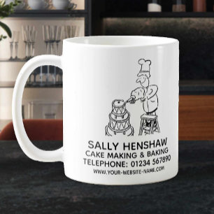 Caneca De Café Fazer De Bolo E Saco De Promocional