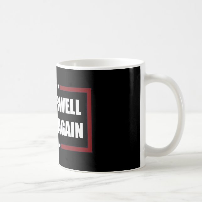 Caneca De Café Fazer Ficção Orwell Novamente (Direita)