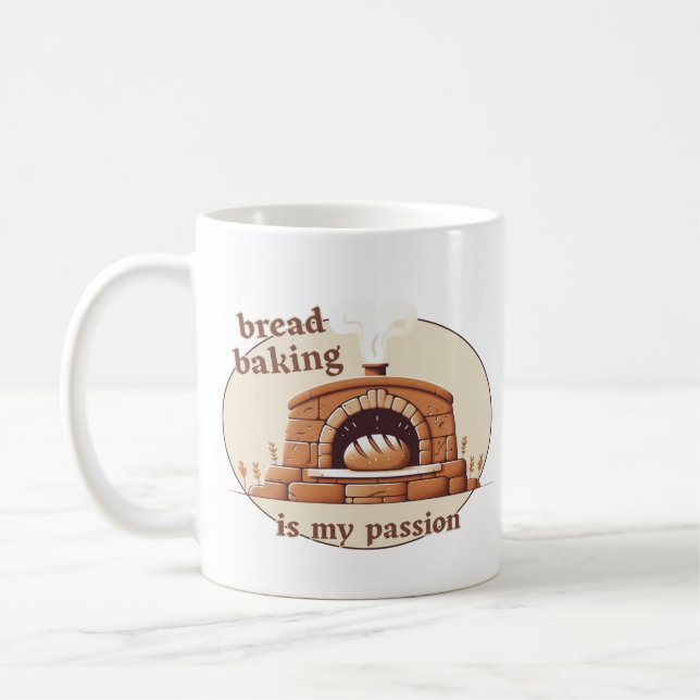 Caneca De Café Fazer pão é minha paixão (Esquerda)