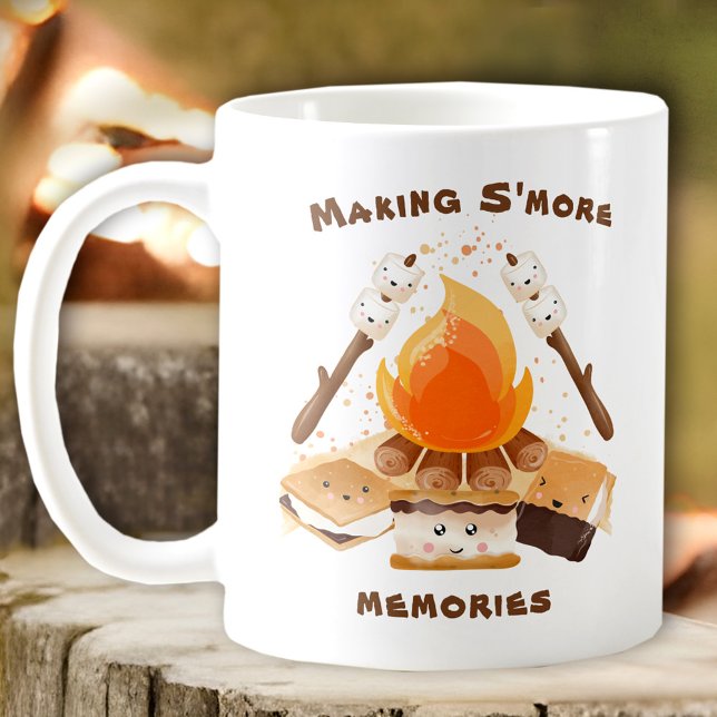Caneca De Café Fazer's more Memories Cute Funny Campfire (Making S'more Memories Cute Campfire Mug)