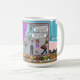 Caneca De Café FB-500 | Clássico Humor Visual Absurdo