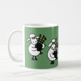Caneca De Café FB carneiros impressionantes que jogam Bagpipes