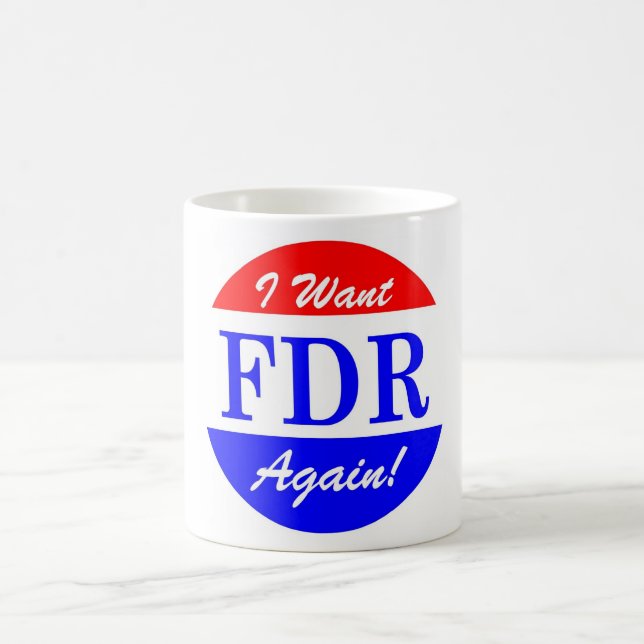 Caneca De Café FDR - O grande presidente Tributo de América (Centro)