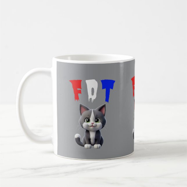 CANECA DE CAFÉ FDT PEQUENA DECLARAÇÃO DE GATINHO (Esquerda)