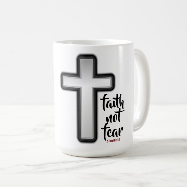 Caneca De Café Fé: Clássica Mug (Frente Esquerda)