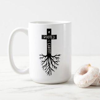 Caneca De Café Fé Cristã Enraizada na Bíblia Cristã