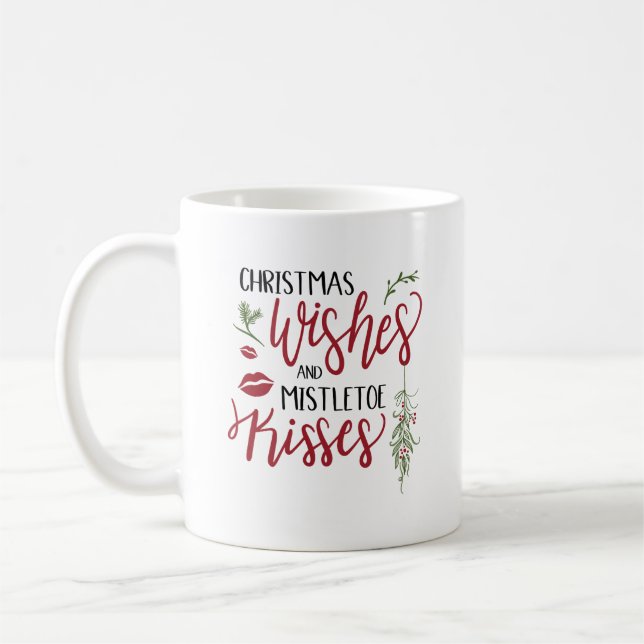 Caneca De Café Fé de Natal e Coisa Mistura Kisses (Esquerda)