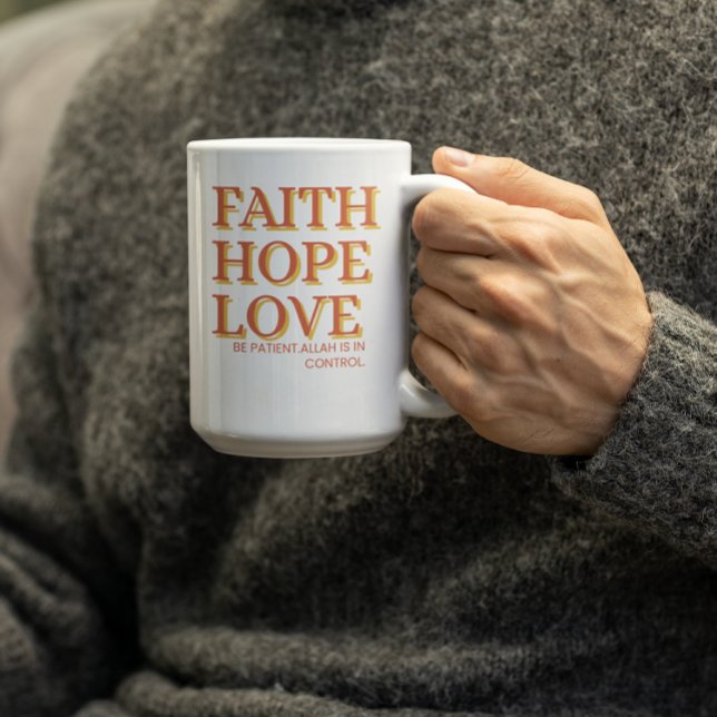 Caneca De Café Fé.Esperança.Amor (Criador carregado)