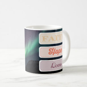 Caneca De Café Fé, Esperança, Amor