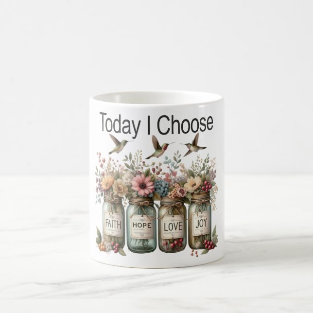 Caneca De Café Fé Inspiradora Esperança Ama Joy Jars (Centro)