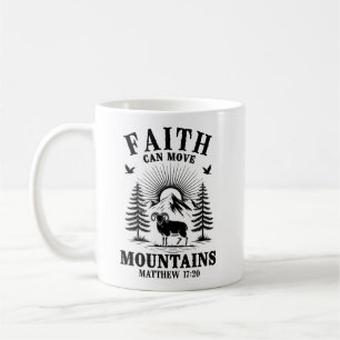 Caneca De Café Fé Pode Mover Montanhas Mateus 17:20 Bíblia Chris