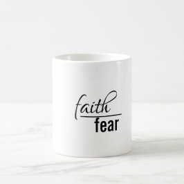 Caneca De Café Fé sobre o medo