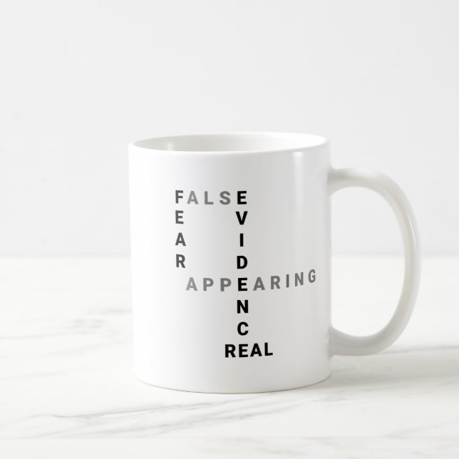 Caneca De Café Fear False Evidence Appearing Real Motivational  (Direita)