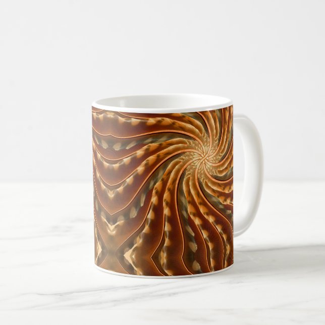 Caneca De Café Feather Twirl (Frente Esquerda)